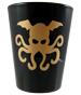 Black shot glass with gold Cthulhu (9014D)