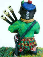Highlander Bagpiper from Rear